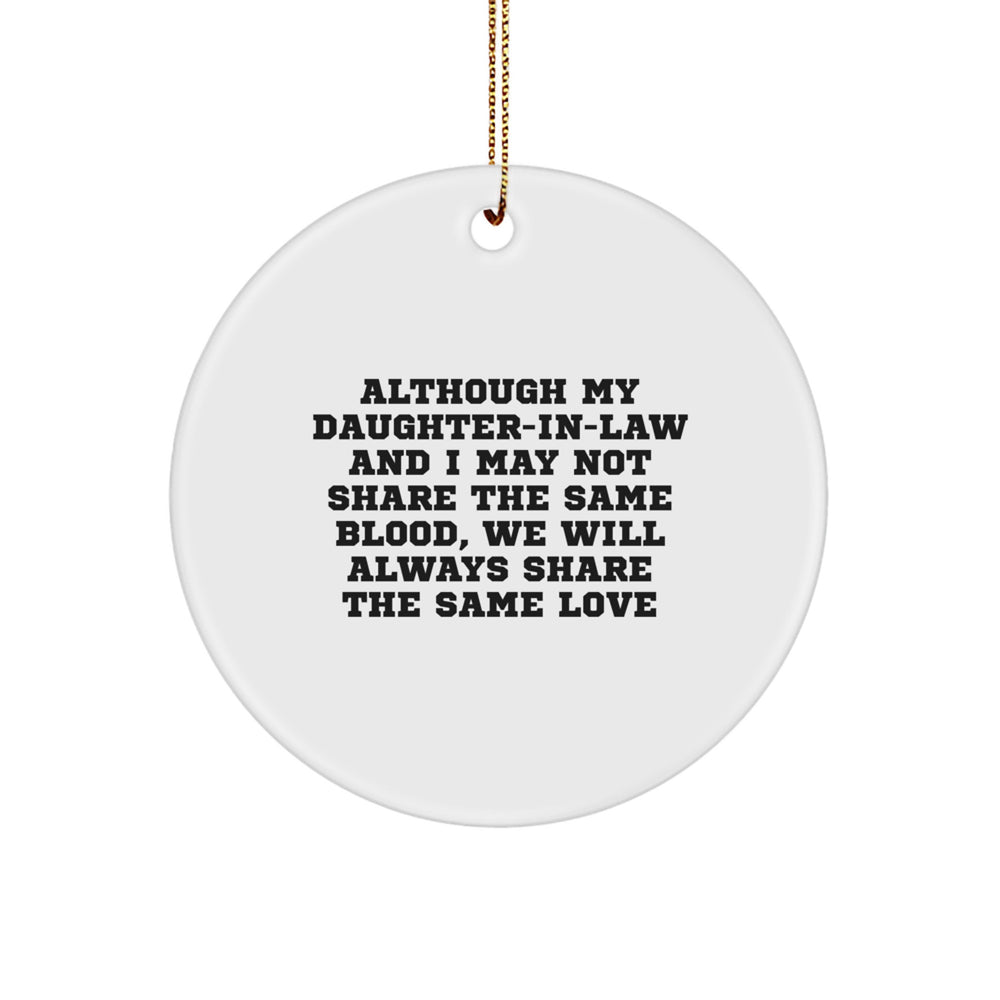 Funny Daughter-in-law Circle Ornament Gifts from Men to Daughter-in-law for Christmas Unique Presents - Image 1