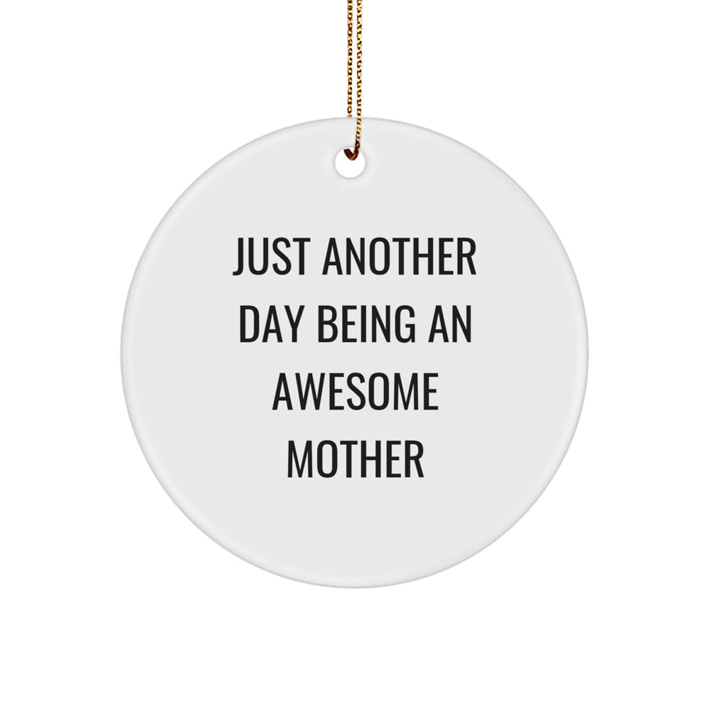 Funny Mother Circle Ornament Gifts for Her from Family and Friends on Christmas Day - Image 1