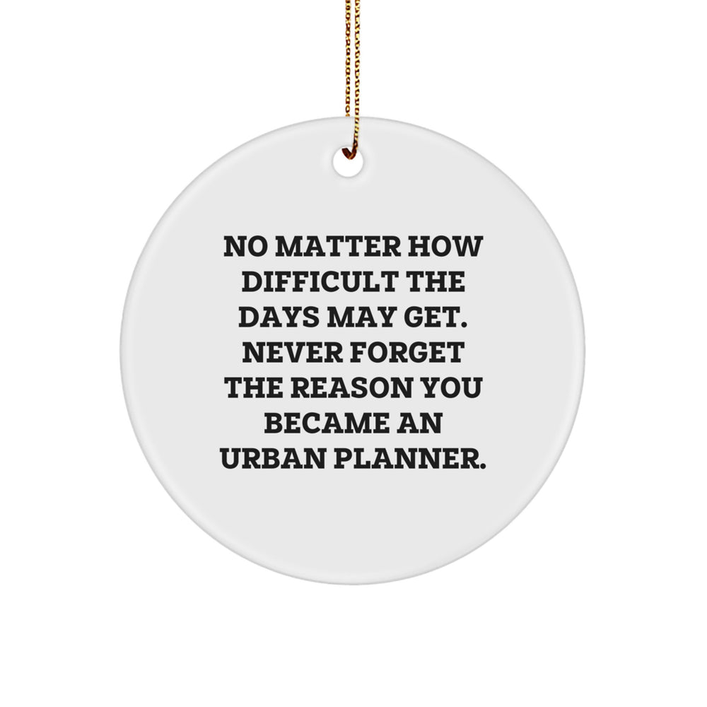 Urban Planner Gifts for Men, Funny Quote Circle Ornament Gifts from Friends, Christmas Unique Gifts Ideas for Urban Planner - Image 1