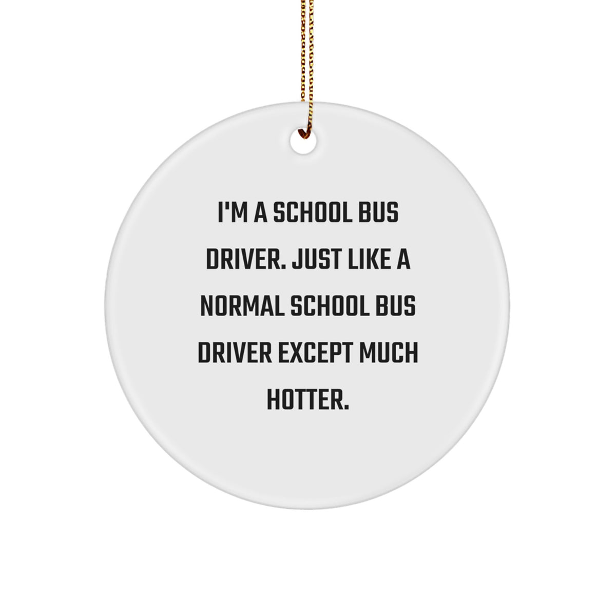 Funny School Bus Driver Gifts from Friends, Family, or Coworkers for a Unique Christmas Ornament - Image 1