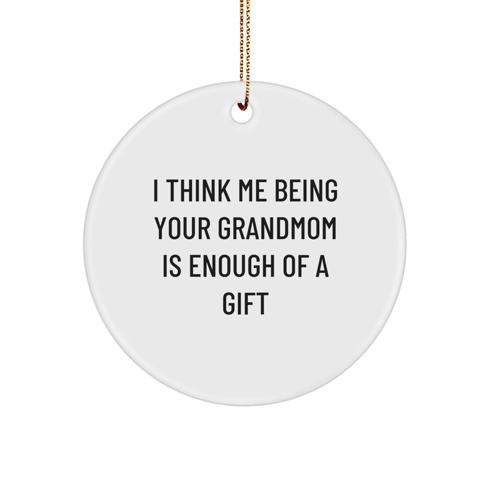 Funny Grandmom Circle Ornament Gifts from Family for Grandmom - Christmas Unique Gifts - Image 1