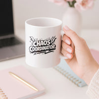 Load image into Gallery viewer, Funny Mom Gift, Chaos Coordinator Coffee Mug, Playful Mother Life Humor Cup