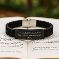 Load image into Gallery viewer, Yoga Instructor Gifts Funny Quote Glide lock Clasp Bracelet Birthday Unique Presents for Men, Women, Coworkers, Family from Friends - Image 2