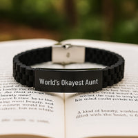 Load image into Gallery viewer, Aunt Glidelock Clasp Bracelet Keepsake Birthday Gift for Her - Image 2