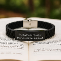 Load image into Gallery viewer, Preacher Keepsake Glidelock Bracelet for Him Black Birthday Gift - Image 2