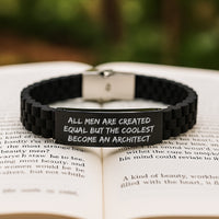 Load image into Gallery viewer, Funny Architect Quotes Glide lock Clasp Bracelet Gifts from Men for Christmas Unique - Image 2
