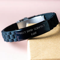 Load image into Gallery viewer, Funny Scientist Gifts from Family Glide lock Clasp Bracelet Best Effin' Scientist Ever Quote, Gifts for Scientist Mom on Mother's Day Unique - Image 3