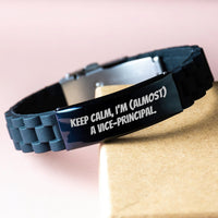 Load image into Gallery viewer, Vice-principal Keepsake Glidelock Clasp Bracelet for Him Birthday Gift - Image 3