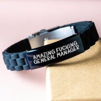 Load image into Gallery viewer, General Manager Keepsake Glidelock Bracelet Birthday Gift for Him - Image 3