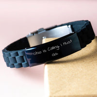 Load image into Gallery viewer, Ohio Inspirational Quote Funny Glide lock Clasp Bracelet Gifts from Friends, Family, or Coworkers for Men or Women Graduation - Image 3