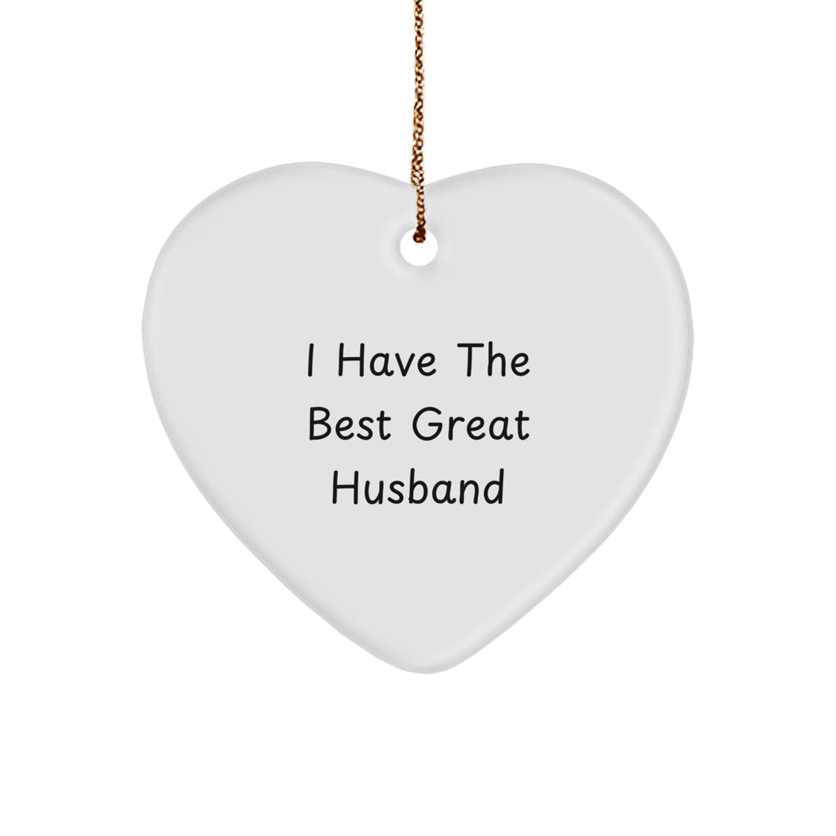 Funny Husband Heart Ornament Gifts from Men for Christmas Unique Husband Gifts - Image 1