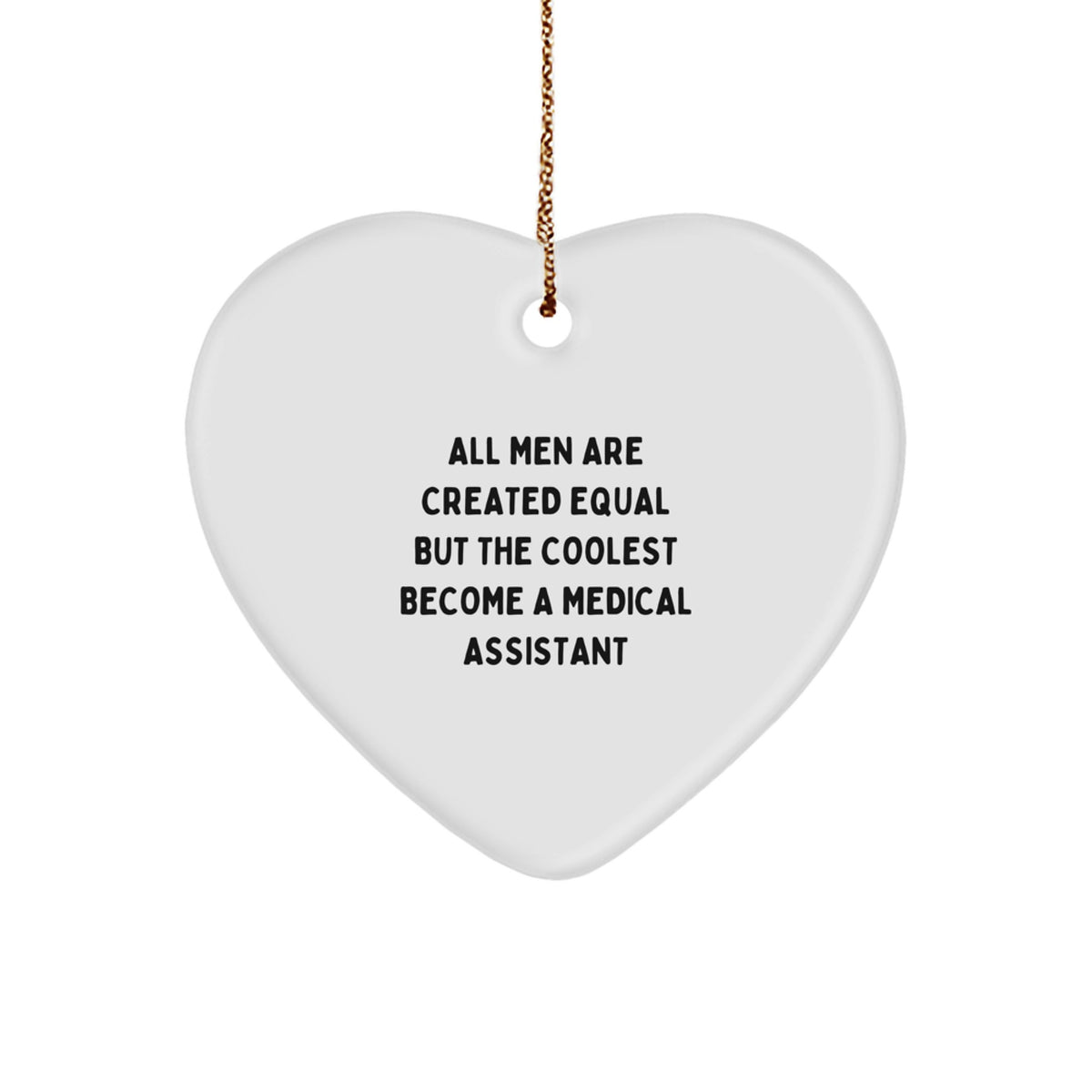 'Medical Assistants Rock' Heart Ornament, Gifts from Friends to Medical Assistants, Heartfelt Christmas Memorable Present - Image 1