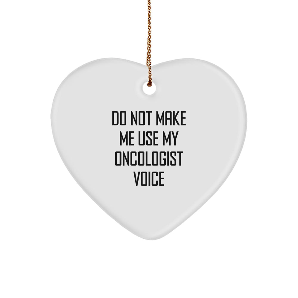 Funny Oncologist Gifts from Men to Women, Heart Ornament for Oncologist, Christmas Unique Gifts for Friends, Coworkers, Family - Image 1