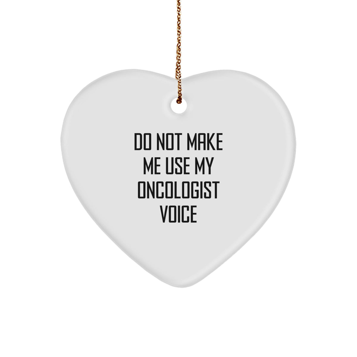 Funny Oncologist Gifts from Men to Women, Heart Ornament for Oncologist, Christmas Unique Gifts for Friends, Coworkers, Family - Image 1