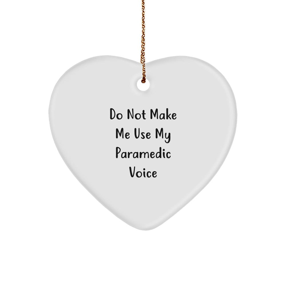 Rescue Worker Heart Ornament Funny Gift for Rescue Worker Men and Women Christmas Unique Gifts from Friends and Family - Image 1