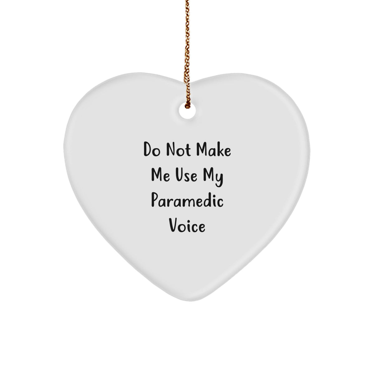 Rescue Worker Heart Ornament Funny Gift for Rescue Worker Men and Women Christmas Unique Gifts from Friends and Family - Image 1