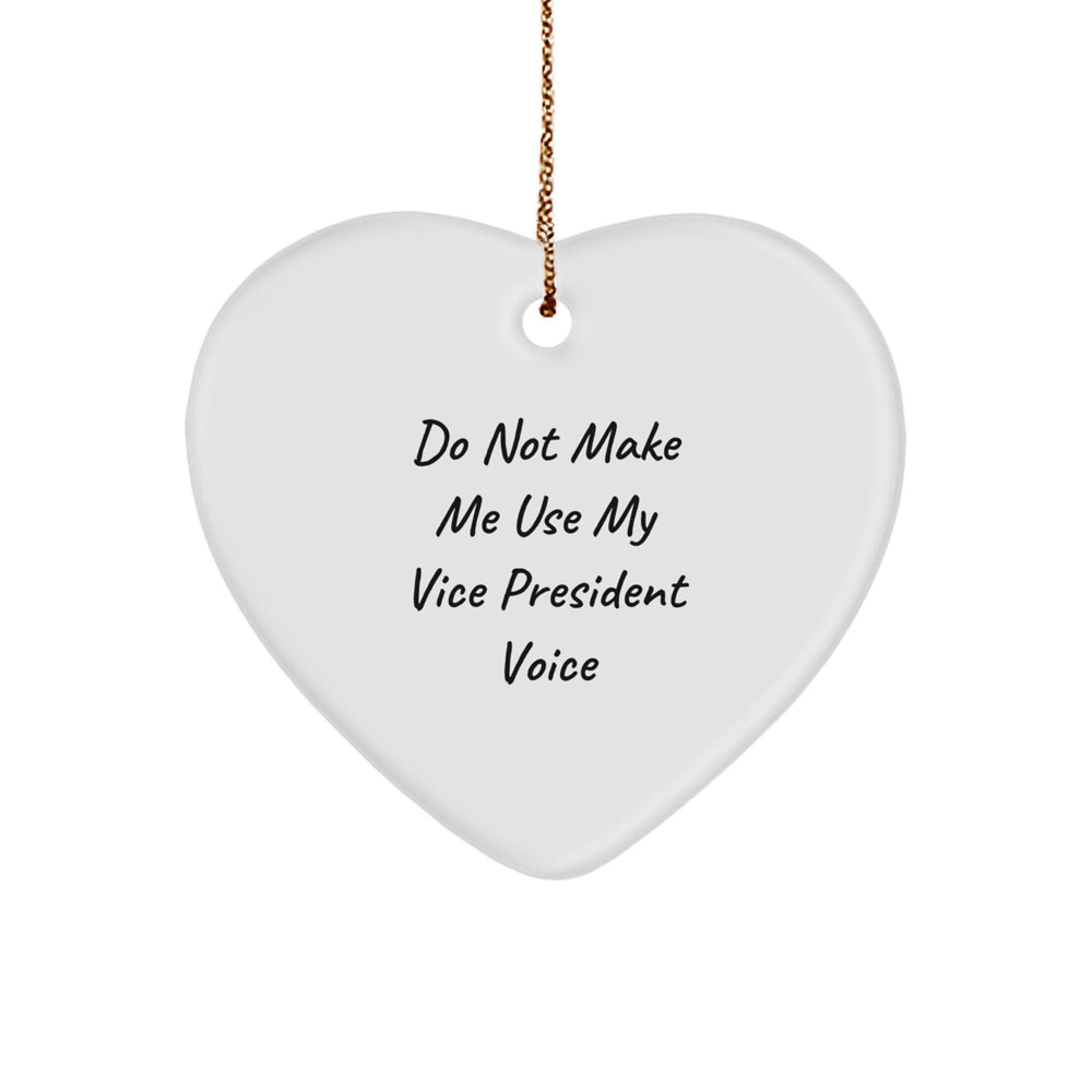 Funny Vice President Heart Ornament Gifts from Men to Women Coworkers for Christmas Unique Presents for Vice President - Image 1