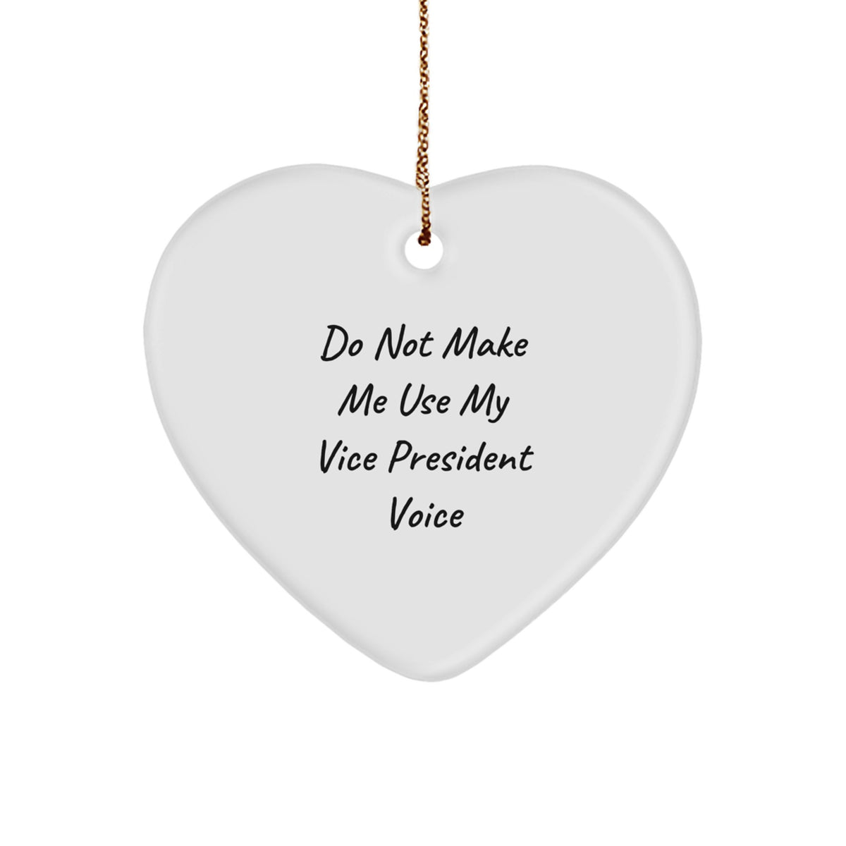 Funny Vice President Heart Ornament Gifts from Men to Women Coworkers for Christmas Unique Presents for Vice President - Image 1