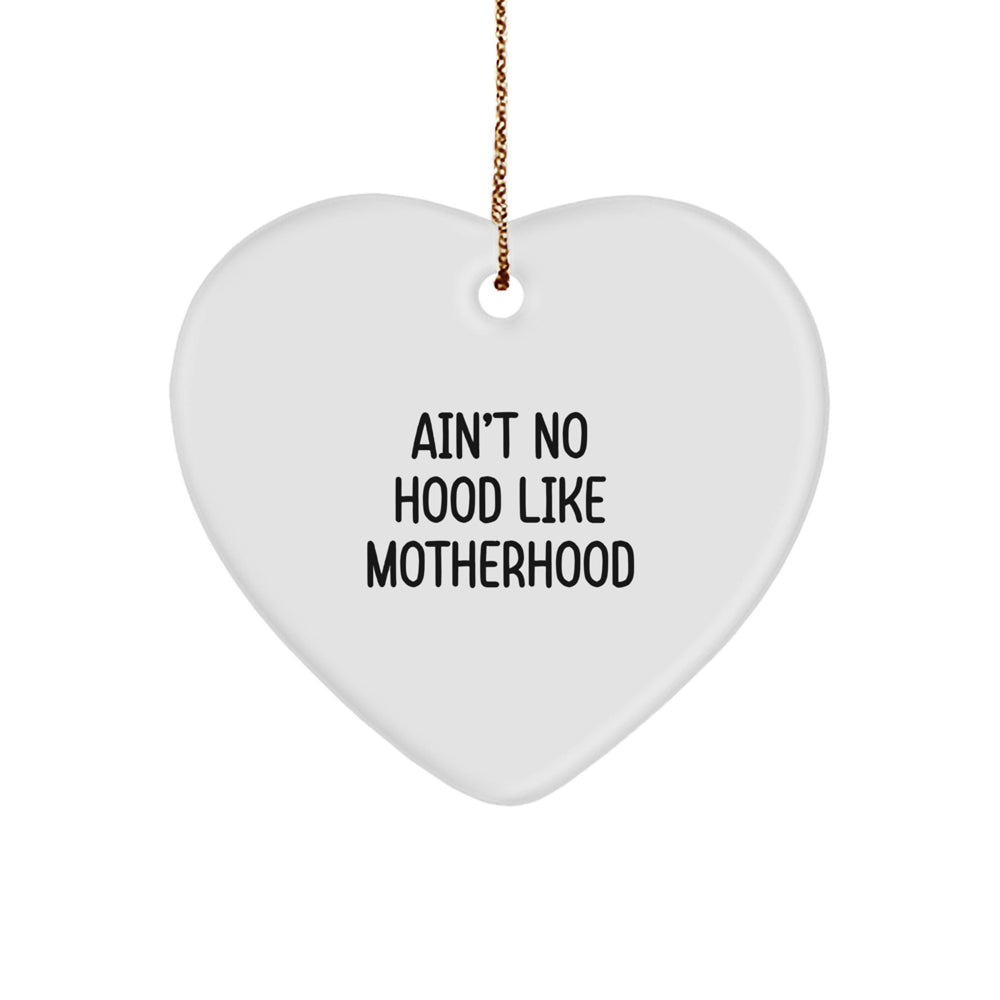 Funny Mom Gifts - Heart Ornament - Gifts from Family Members for Mom on Christmas - Image 1