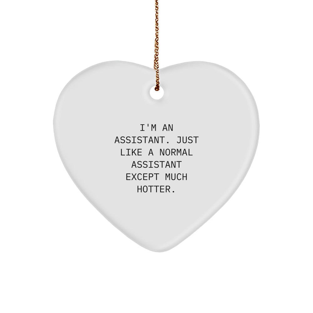 Funny Assistant Heart Ornament Gifts from Friends and Family for Men and Women Christmas Unique Gifts - Image 1