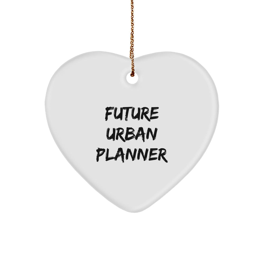 Funny Urban Planner Gifts for Women - Future Urban Planner Heart Ornament, Unique Christmas Unique Gifts from Friends and Family - Image 1