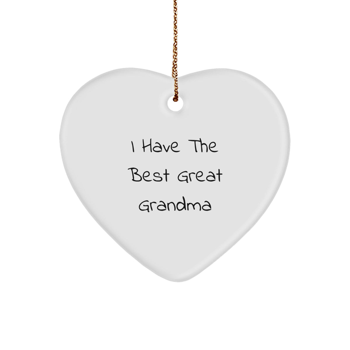 I Have The Best Grandma Heart Ornament Gifts for Grandma from Family, Funny Grandma Quotes Christmas Decor - Image 1
