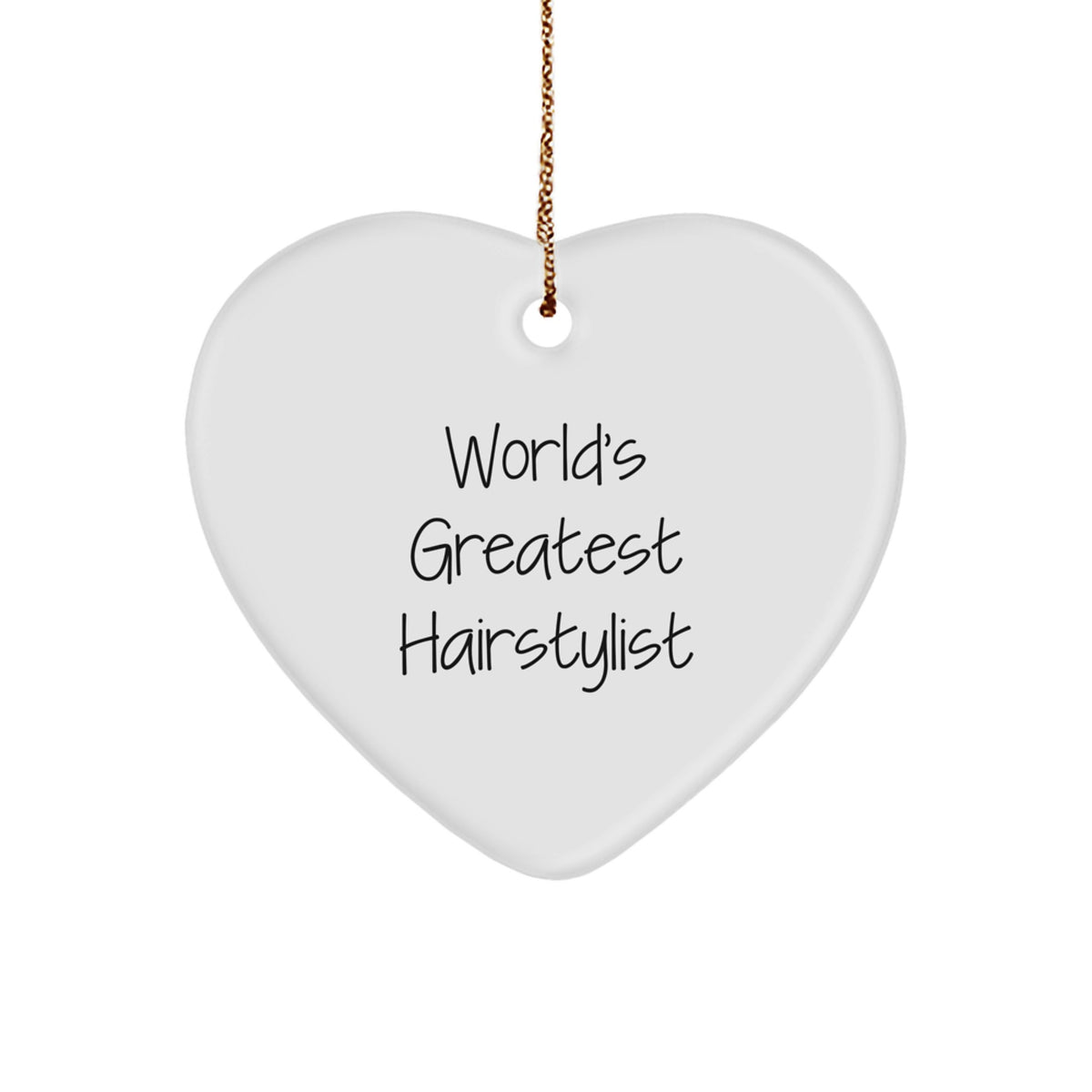 Funny Hairstylist Heart Ornament Gifts from Friends for Christmas Unique - Image 1
