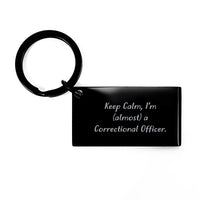 Load image into Gallery viewer, Funny Correctional Officer Keychain Gifts for Men Graduation Unique Keychains from Friends - Image 1