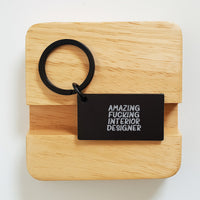 Load image into Gallery viewer, Interior Designer Keepsake Keychain for Him Birthday Premium Gift - Image 2