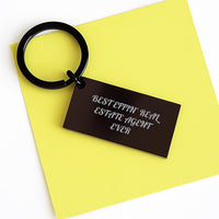 Load image into Gallery viewer, Funny Real Estate Agent Gifts for Men - Engraved Keychain with Best Effin' Quote, Perfect Birthday Unique Gifts from Friends - Image 3