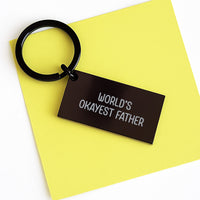 Load image into Gallery viewer, Father Keepsake Keychain for Him Birthday Gift Stainless Steel - Image 3