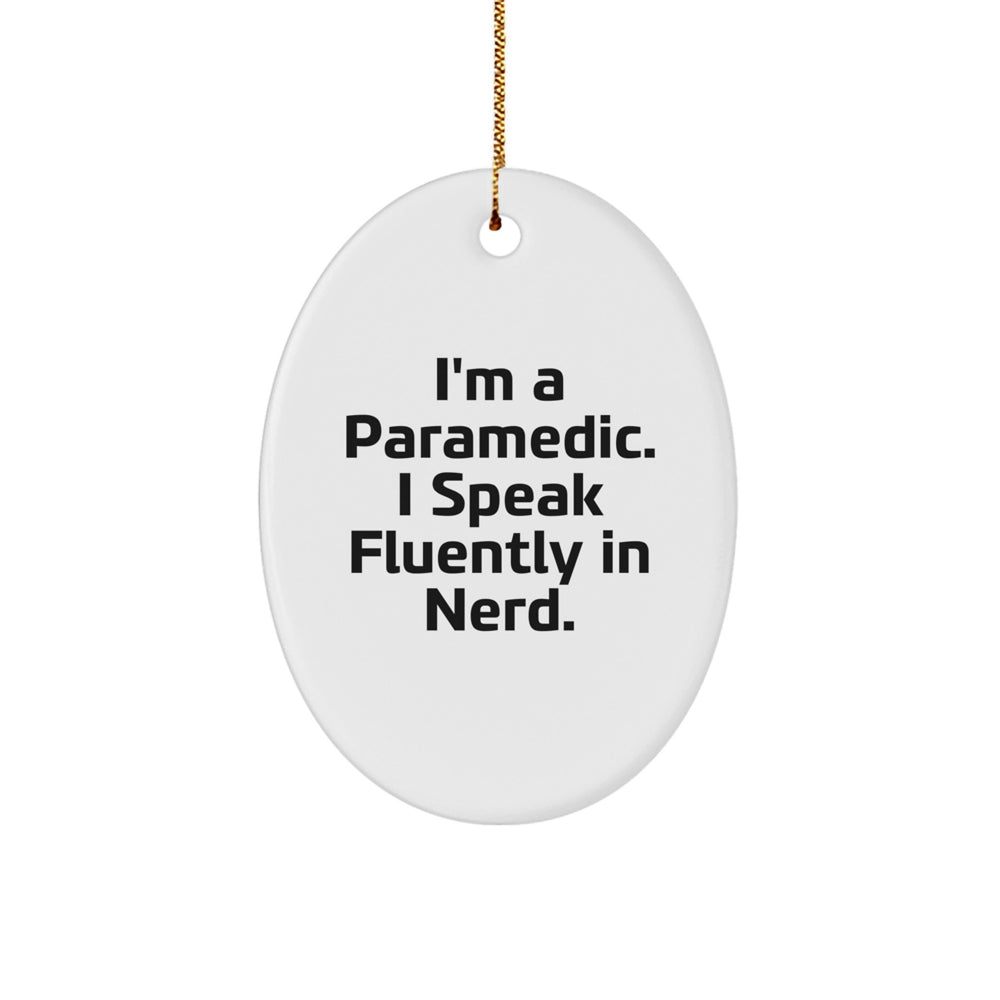 Rescue Worker Gifts for Men, Women, Friends - Funny Quote Oval Ornament, Gifts from Family to Coworkers, Unique Christmas Unique Gifts - Image 1