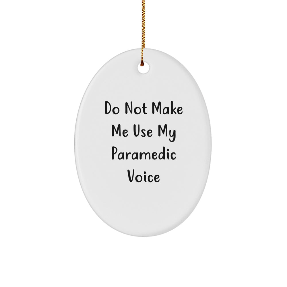 Funny Rescue Worker Gifts for Christmas, Rescue Worker Oval Ornament Quotes, Unique Oval Ornament Gifts from Family to Rescue Workers - Image 1
