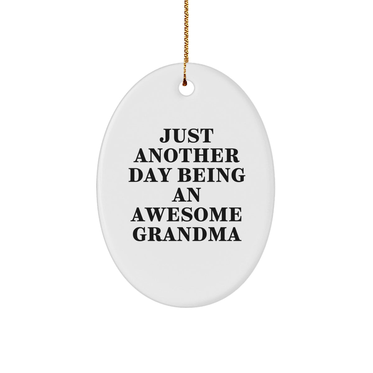 Funny Grandma Oval Ornament Gifts from Family for Christmas Unique Ideas - Image 1