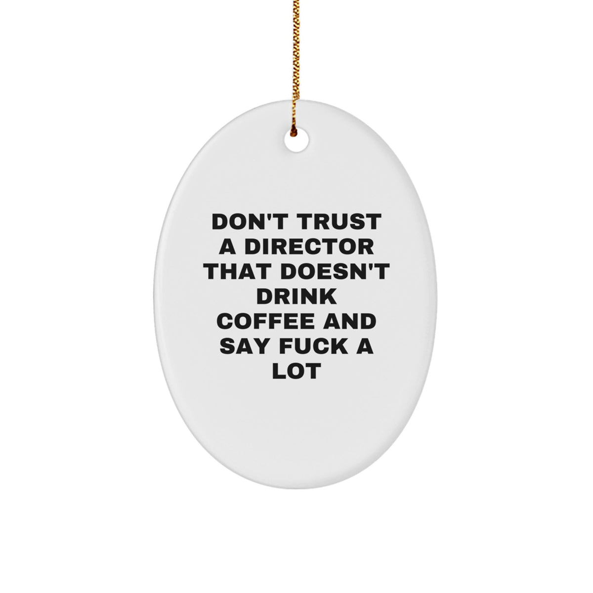 Funny Director Oval Ornament Gifts from Men to Friends for Christmas Unique Director - Image 1
