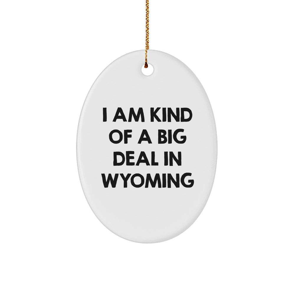 Wyoming Oval Ornament Gifts from Friends - I Am Kind Of A Prime Selection In Wyoming - Image 1