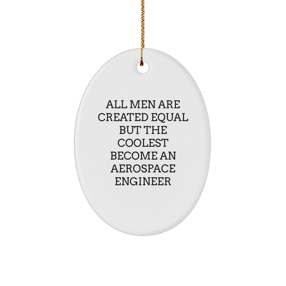 Funny Aerospace Engineer Gifts from Men - Oval Ornament for Christmas Unique Presents for Aerospace Engineer Enthusiasts - Image 1