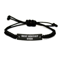 Load image into Gallery viewer, Funny Quotes for Dentist Rope Bracelet, Gifts from Friends for Christmas Unique Gifts for Dentist Men, Best Dentist Ever Rope Jewelry - Image 1
