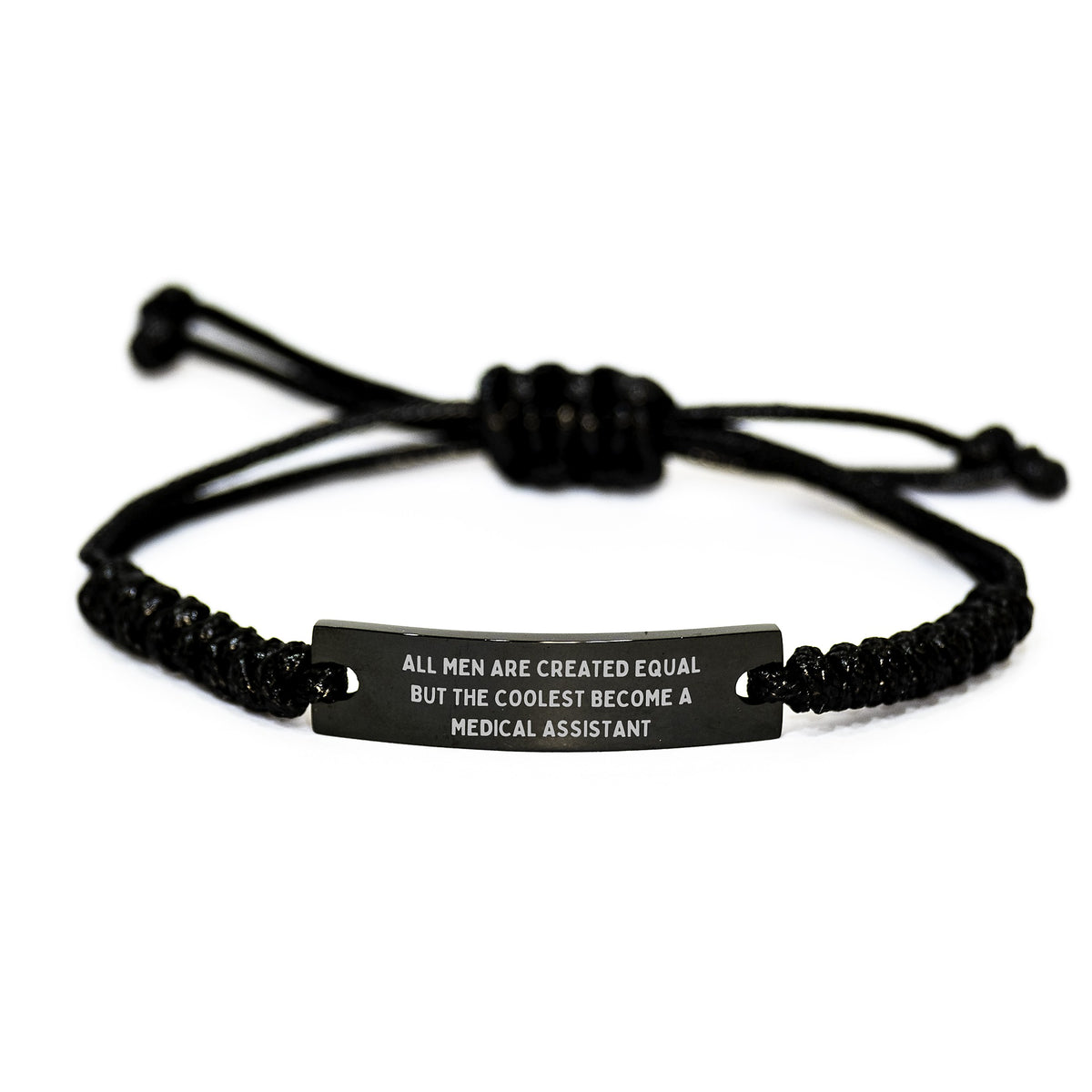 Medical Assistant Rope Bracelet Funny Quote Gift for Men Graduation Unique - Image 1