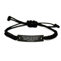 Load image into Gallery viewer, Funny Aerospace Engineer Gifts for Him - Don&#39;t Trust An Aerospace Engineer Rope Bracelet, Unique Rope Bracelet for Men, Aerospace Engineer Christmas Unique Gifts - Image 1
