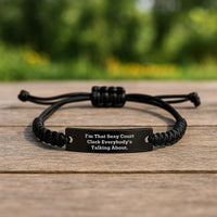 Load image into Gallery viewer, Court Clerk Keepsake Rope Bracelet for Him Birthday Gift - Image 2