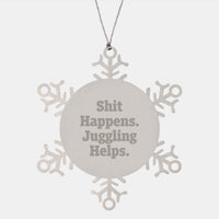 Load image into Gallery viewer, Funny Juggling Snowflake Ornament Gifts from Friends and Family for Christmas Unique Present - Image 1