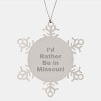 Load image into Gallery viewer, Funny Missouri Snowflake Ornament Gifts from Friends and Family for Christmas - Image 1