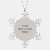 Load image into Gallery viewer, Gifts from the Best Designer Ever - Funny Snowflake Ornament for Christmas Unique Gifts for Designer Friends - Image 1