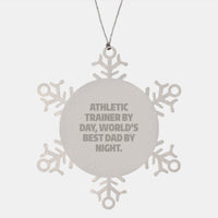 Load image into Gallery viewer, Funny Athletic Trainer Gifts, Snowflake Ornament for Men, Christmas Unique Gift from Dad - Image 1
