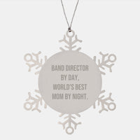 Load image into Gallery viewer, Funny Band Director Gifts, Snowflake Ornaments, Christmas Unique Presents from Mom, Gifts for Band Director - Image 1
