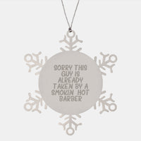 Load image into Gallery viewer, Collectible Barber Stainless Steel Christmas Ornament Gift for Neighbors - Image 1