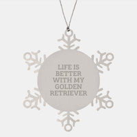 Load image into Gallery viewer, Funny Golden Retriever Dog Gifts from Family - Life Is Better With My Golden Retriever Christmas Unique Ornaments for Golden Retriever Dog Lovers - Image 1