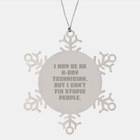 Load image into Gallery viewer, Funny X-Ray Technician Snowflake Ornament Gifts from Men to X-Ray Technician Friends - Image 1
