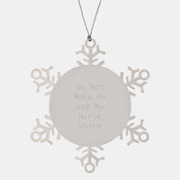 Load image into Gallery viewer, Nurse Snowflake Ornament Gifts from Friends, Gifts for Nurse Christmas Unique Snowflake Decor - Image 1

